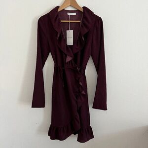 Vila Clothes Virivera Wrap Dress NWT